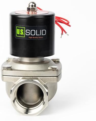 U.S. Solid 1-1/2" Solenoid Valve - 110V AC Stainless Steel Electric Solenoid Valve, Normally Closed, Viton Seal - Image 4