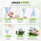 Self Watering Spikes, 4/8 Pack Automatic Plant Waterer with Adjustable Valve, Drip Irrigation Stakes for Indoor & Outdoor Plants, Self Watering Insert Devices for Garden, Vacation (8, Mix) - Image 6
