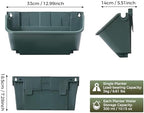 Vertical Garden Planter,13 inch Wall Mounted Planter for Patio Indoor Outdoor Decor, Garden Self Watering Pot Balcony Plant Vegetable Fruit Herb Hanging Pocket Holder Flowerpot (18, Army Green) - Image 2
