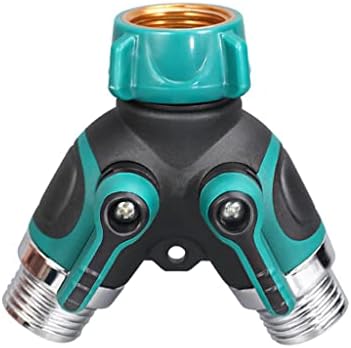 2 Way Hose Splitter NPT3/4 Heavy Duty Garden Diverter Y Shape Valve Water Pipe Connector Adapter by Unknown
