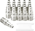 GASHER 1/2-Inch NPT Male Industrial Air Plug,1/4-Inch High Flow Pneumatic Plugs 300PSI (20-Pack) by GASHER