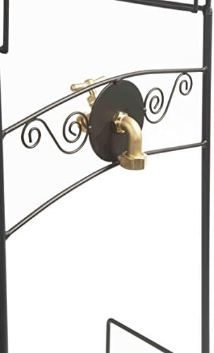 Liberty Garden 640 Carrington Decorative Metal Hose Stand w/Bib, Black - Image 4