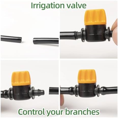 1/4" PVC Hose Barb Connector Coupling Valve Automatic Drip Irrigation Connectors Garden Watering System Water Pipe(100PC VALVE COUPLING) - Image 4