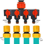 6PCS 3/4 1/2 inch Garden Hose Pipe Repair Connector Fitting Tubing Quick Connection(1I2inch-6pcs) - Image 6