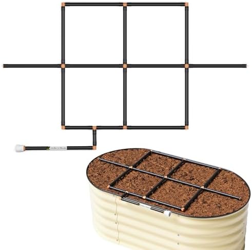 Garden Grid 2x4 | Irrigation System for Garden Beds | Prebuilt, Cornerless by GardenInMinutes