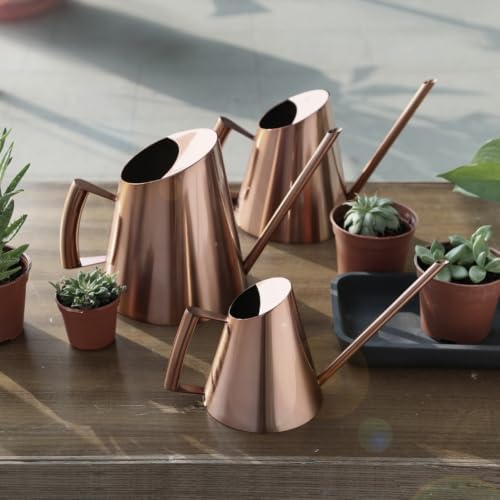 Stainless Steel Indoor Watering Can with Long Spout, Bronze - Image 7