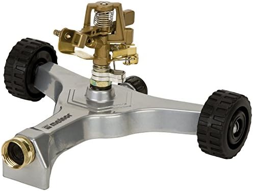 Melnor Metal Pulsating Sprinkler with Wheeled Base by Melnor