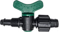 (25 pack) USA MADE - Irritec Tape Loc Fittings for 5/8" Drip Tape | Couplers, Tees, Elbows A1-T5 | Drip Irrigation Fittings | Long-term Leak-Free Connection (Tape Loc x .420 Barb w/Valve) by DripWorks