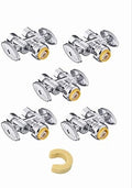 5Pcs EFIELD 1/2"Push x Dual 3/8"OD Straight Stop Valve(PF-VALVE039-5) by EFIELDPEXTUBING