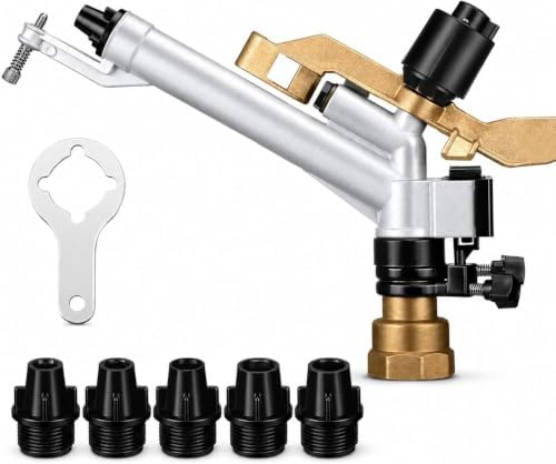 360 Adjustable Impact Sprinkler for Long-Range Irrigation by Unknown