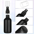 Yungyan 100 Pcs 4 oz Mini Glass Spray Bottles Empty Small Essential Oil Bottles Fine Mist with 3 Funnel 5 Dropper Cleaning Brush for Hair Travel Plants Perfumes(Black) - Image 3