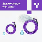RELAX 100ft Expandable Purple Garden Hose – Lightweight No-Kink Design with Durable Aluminum Couplings, Spray Nozzle & Hose Mender for Home & Garden Watering - Image 5