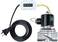 U.S. Solid Smart WiFi Solenoid Valve, 3/4 in Stainless Steel, AC 110 V, App-Controlled, Normally Closed, FKM Seal, 7.6 Cv, Manual Switch, Schedule and Loop Timer by USSolid
