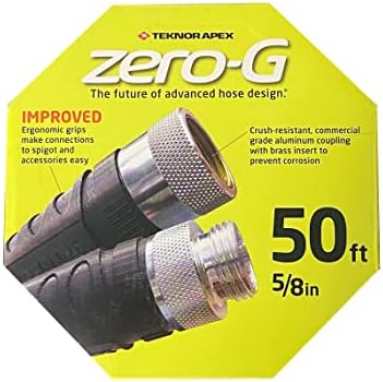 zero-G Lightweight, Ultra Flexible, Durable, Kink-Free Garden Hose, 5/8-Inch by 100-Feet,Black (5/8" x 50' 2 Pack) - Image 4