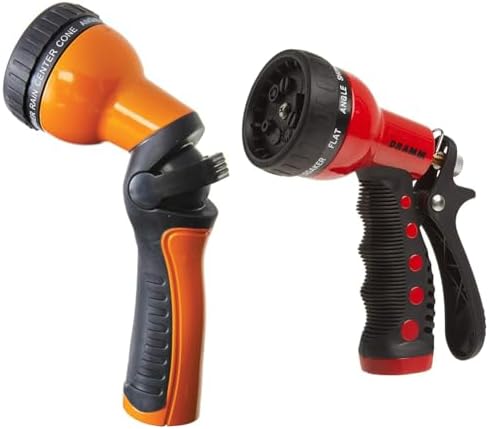 Dramm 9-Pattern Spray Gun Bundle with Thumb Control and Revolver Nozzle, Perfect for Watering Plants, Washing Cars, 12701 by Unknown