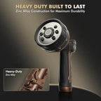 RESTMO Garden Hose Nozzle Heavy Duty, Thumb Control Metal Sprayer Nozzle - Image 2