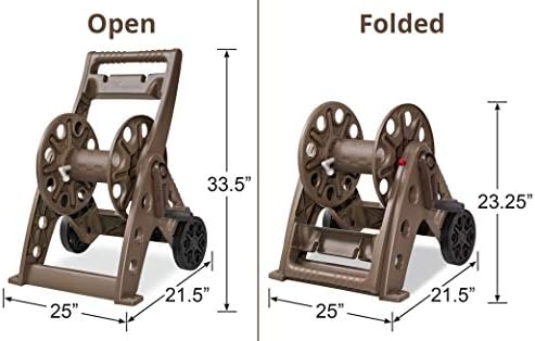 Liberty Garden Products 514 Two Wheel, Hose Cart, Plastic,bronze (Assembly required) - Image 6