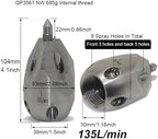 Rotating Water Spray 1 Pcs High-Pressure Stainless Steel Puncture Nozzle Cleaning and Dredging Vehicle Specific Universal Rotary Ceramic Nozzl - Image 2