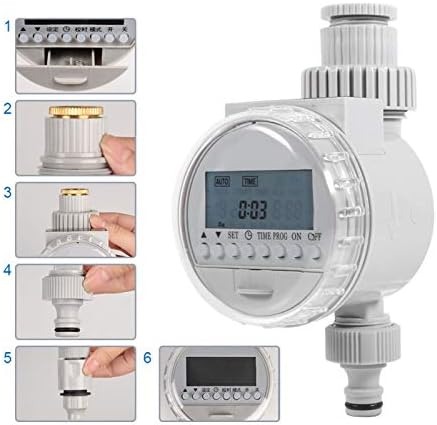 Solar Water Timer, Solar Powered Hose Timer Programmable Hose Faucet Timer Sprinkler Controller for Outdoor Garden Lawn Automatic Irrigation System - Image 5