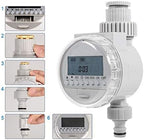 Solar Powered Irrigation Timer with LCD Display and Rainproof Cover for Garden Drip Watering Systems - Image 2