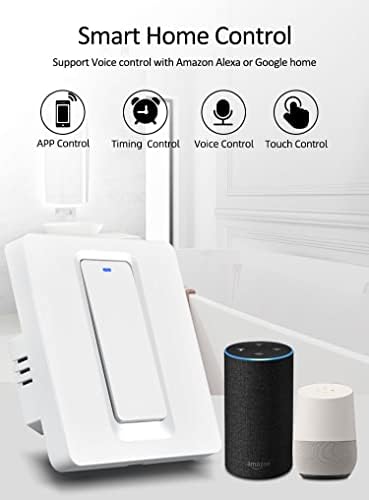 Matter Smart Water Heater Switch Press Key Works with Homekit& Alexa ,App and Remote Control, Neutral line Needed,EU 20A - Image 3