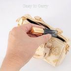 45pcs 10ml Mini Glass Spray Bottles Square Gradient Gold Cap - Image 5