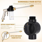 Lounsweer 6 Pack 2 In 1 High Pressure Hose Nozzle with Soap Foam Sprayer - Image 3