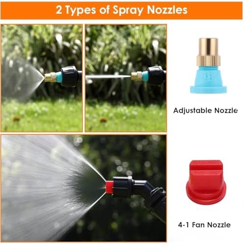 6-Nozzle Poly Boom Wand with 3/8" 1/2" Brass Fitting, 7.5 Ft. ATV sprayer Boom, Wide-Coverage Agricultural & Lawn Spray Attachment for Tractors/UTVs (Metal Wand) - Image 6