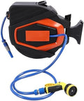 VINGVO Wall Mounted Hose Reel, 30m Retractable with 10 Nozzle by VINGVO