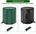 Goplus 53 Gallon Collapsible Rain Barrel, Portable Rain Barrels to Collect Rainwater from Gutter, Rainwater Collection System, Water Storage Tank Catcher Container with Filter Spigot - Image 6