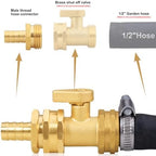 SIGURANTA Garden Hose Repair Connector with Clamps Hose End Repair Kit, 1/2"Barb Garden Hose Fittings Male and Female brass garden hose ends (1/2"Barb-10 Set) - Image 4