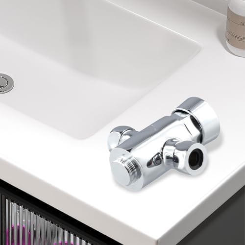 Self-Closing Heavy Duty Shower Valve, Chrome Timed Non Concussive Exposed Shower Valve for Gym Pool Schools Brass Construction - Image 5