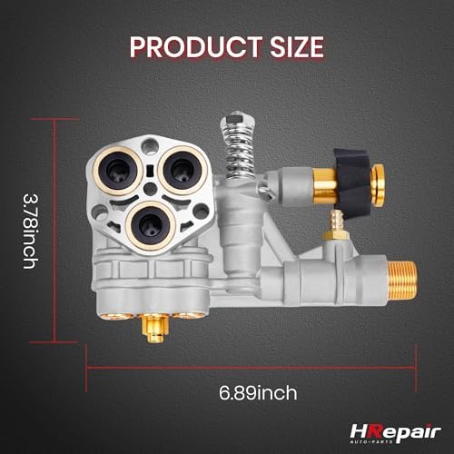 7108366 Pressure Washer Pump Manifold fits for Technologies 510020 and 520006 Axial Cam Pressure Washer Pump Replacement Simpson 7108366 Cleaning Manifold - Image 7
