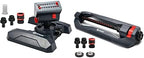 Eden 95124 Adjustable 4-Way Mini Turbo Oscillating Sprinkler W/Quick Connect Starter Set, Covers up to 4,069 sq. ft. Heavy Weight Base and Eden 96213 Lawn & Garden Essential Oscillating Sprinkler | Water Sprinkler for Yard,Covers up to 3,600 sq. ft., H... by Unknown