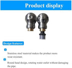 3/8 Rotating Sewer Nozzle, Stainless Steel, 360° Jet - Image 7