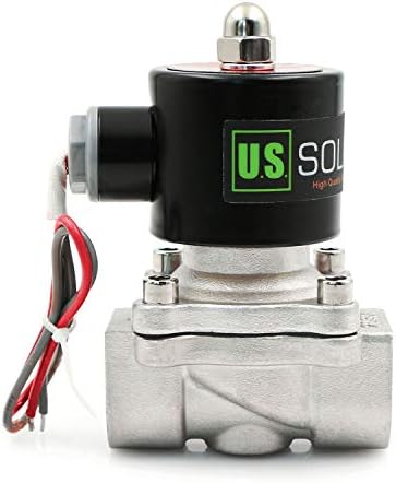U.S. Solid 3/4" Stainless Steel Electric Solenoid Valve 24V AC N.C. Air Water Oil VITON - Image 2