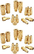 Industrial Brass Air Coupler & Plug Kit, 1/4" NPT by TTANYAHARDWARE