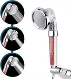 Filtered Shower Head with Handled by MineralStream, High Pressure Water Saving Showerhead with Filter Beads for Hard Water with Rainfall, Jet and Massage settings - Image 2