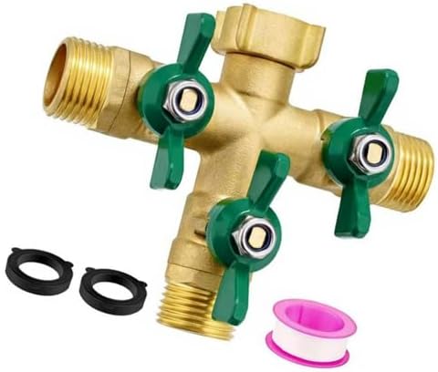 Oxidation-resistant bronze tap divider with fast link irrigation device for outdoor use, pipe shirt connection made of bronze with capacity by Unknown
