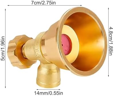 Hose Sprayer Nozzle Brass Adjustable Heavy Duty Garden Spray Attachment for Plant Watering Seedling Cultivation - Image 2
