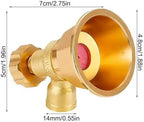 Hose Sprayer Nozzle Brass Adjustable Heavy Duty Garden Spray Attachment for Plant Watering Seedling Cultivation - Image 2