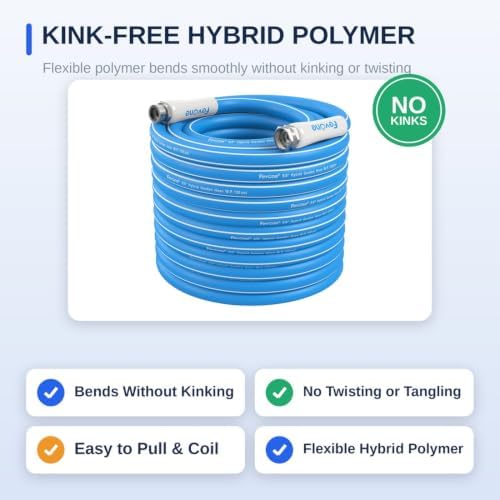 FEVONE Kink Free Garden Hose 35 ft, Heavy Duty Water Hose - Image 5
