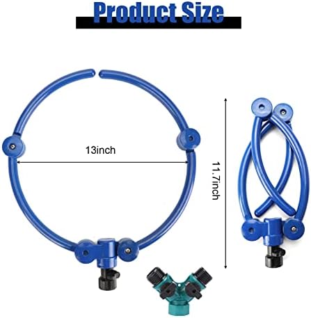 360° Tree Water System Tree Watering Ring Flower Sprinkler Garden Watering Circle Irrigation System for New Tree Outdoor Plants Raised Garden Beds Shrubs Plants, Flower Beds (4) - Image 4
