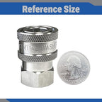 Essential Washer Stainless Steel ¼” Quick Connect Female NPT | Pressure Washer Quick Connect Fittings | 5000 PSI | Set Of 6 - Image 5