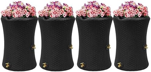 Good Ideas Impressions Nantucket Rain Water Collection Barrel, 4 Pack by GoodIdeas