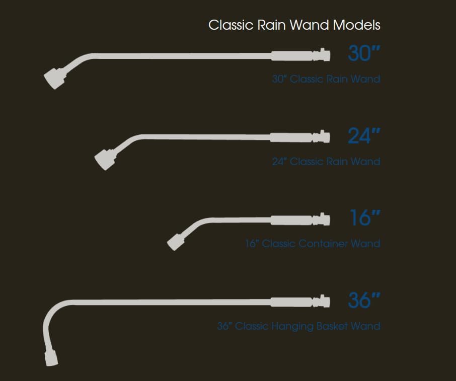 Dramm 22341 Carded Classic Rain Wand with Shutoff, 24-Inch, Silver, (136416) - Image 5