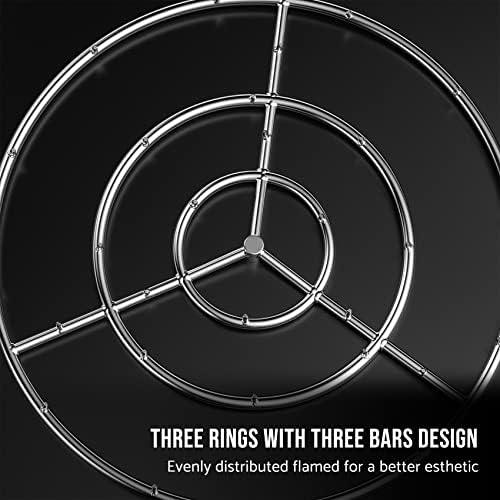 Skyflame 30-Inch Round Stainless Steel Fire Pit Jet Burner Ring - Image 6