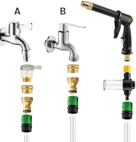 Garden Hose Nozzle Spray Gun with Soap Dispenser Foam Cannon (2) - Image 3