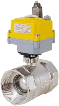 NPT 2'' Electric Ball Valve Intelligent Electric Valve DC24V Actuator/AC110V-230V Power Adapter, TUYA-APP WIFI Control Valve With Indicator and Manual Device 2-wire Automatic Return, Normally Closed - Image 4