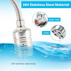3 Pack Water Float Valve For Water Tank,1/2" to 3/4'' Fully Automatic Water Level Control Float Valve, 304 Stainless Steel Water Trough Float Valve For Water Tank Pool Livestock Troughs Distille - Image 4